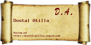 Dostal Atilla névjegykártya